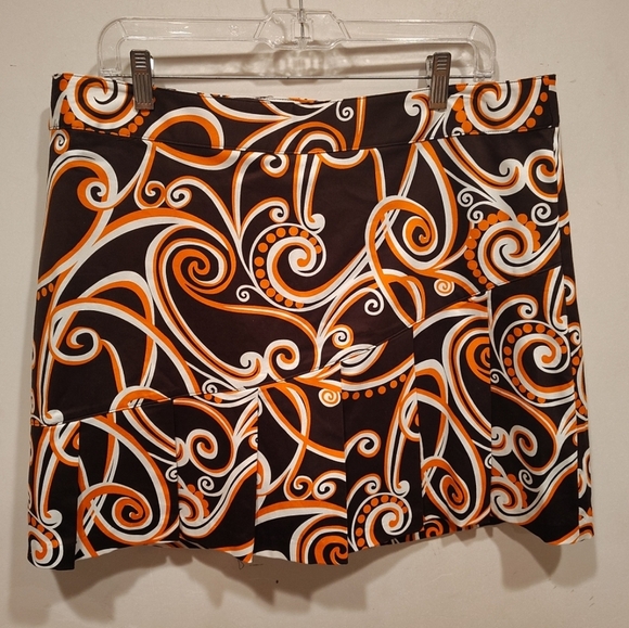 Lady Hagen Women's Retro Print Excursion Golf Tennis Skirt Skort  14 Resortwear - Picture 1 of 7